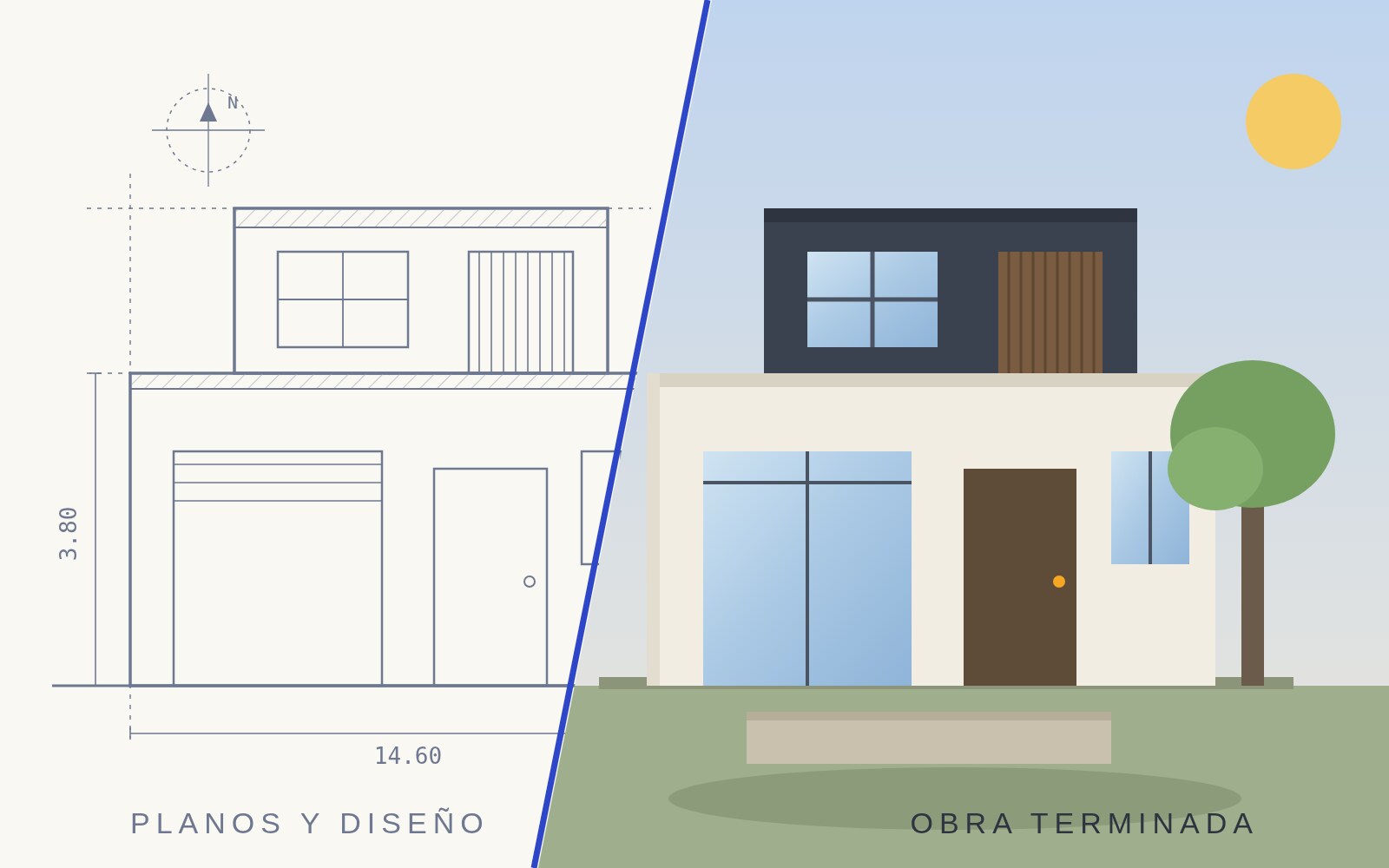 Ilustración: del plano arquitectónico a la obra terminada