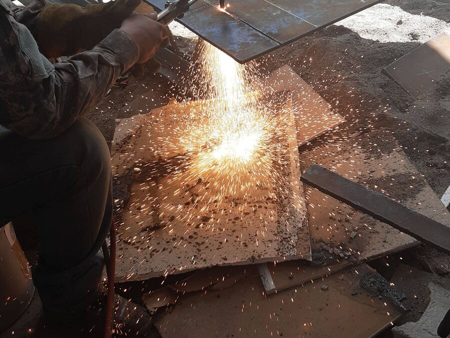 Soldadura de estructuras metálicas en obra